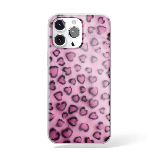 Wild Hearts - Kalpli Leopar Desenli Telefon Kılıfı
