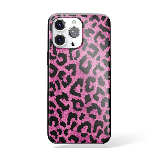Pink Voltage - Kadife Görünümlü Pembe Leopar Kılıf