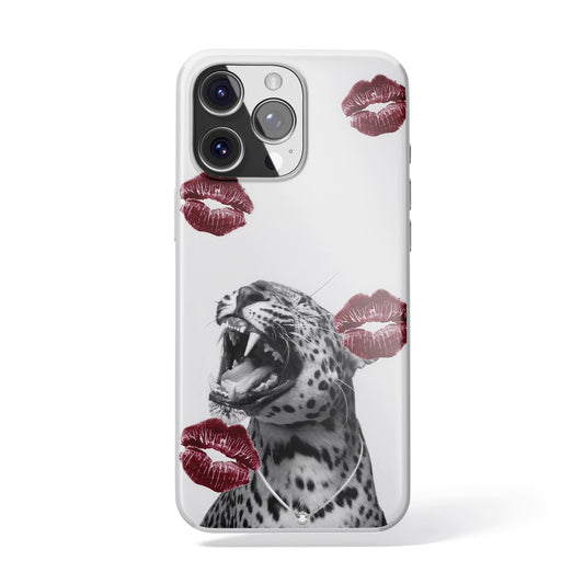 Wild Kiss - Öpücük İzli Leopar Telefon Kılıfı