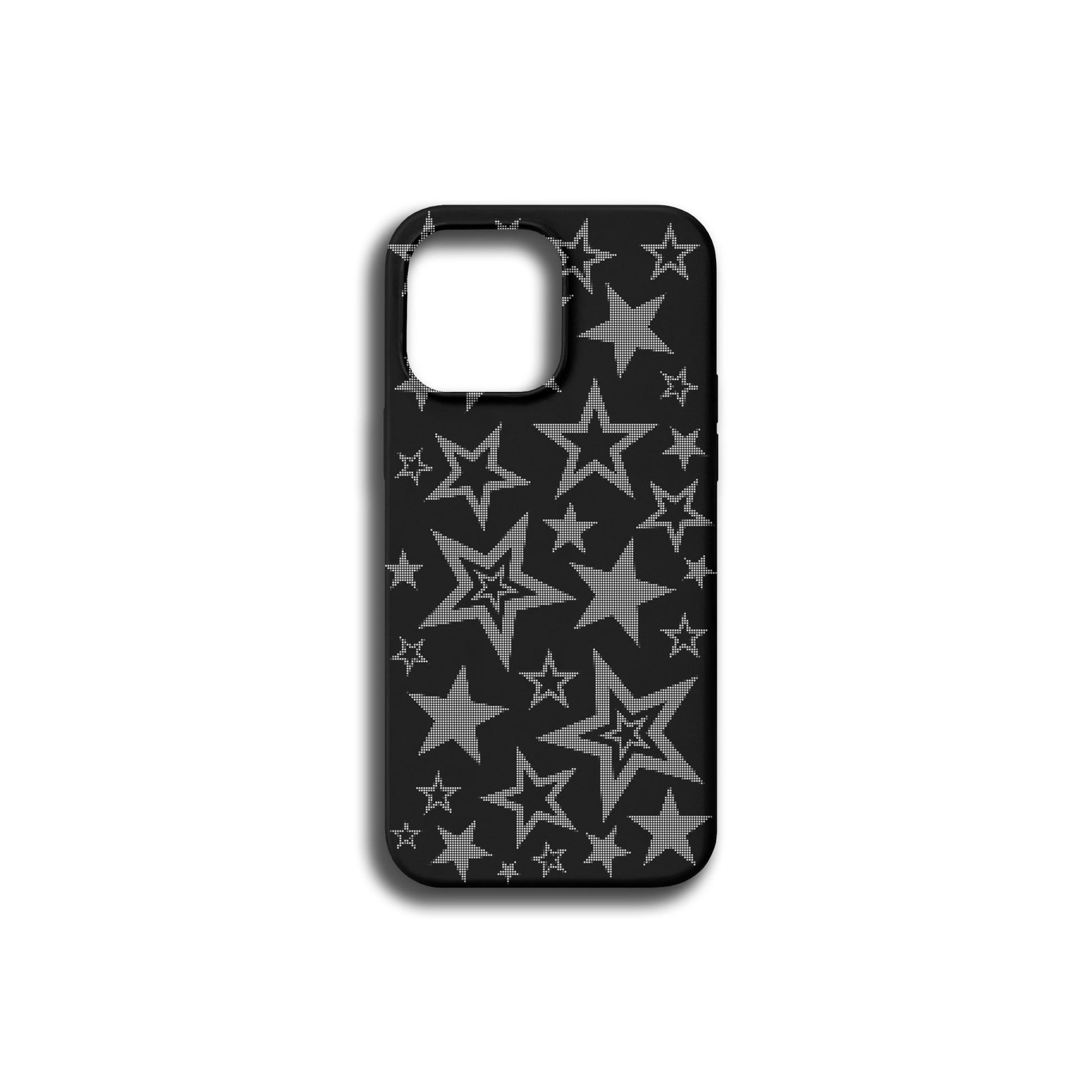 Starry Night - Siyah Yıldız Desenli Telefon Kılıfı - Vertexcover.tr