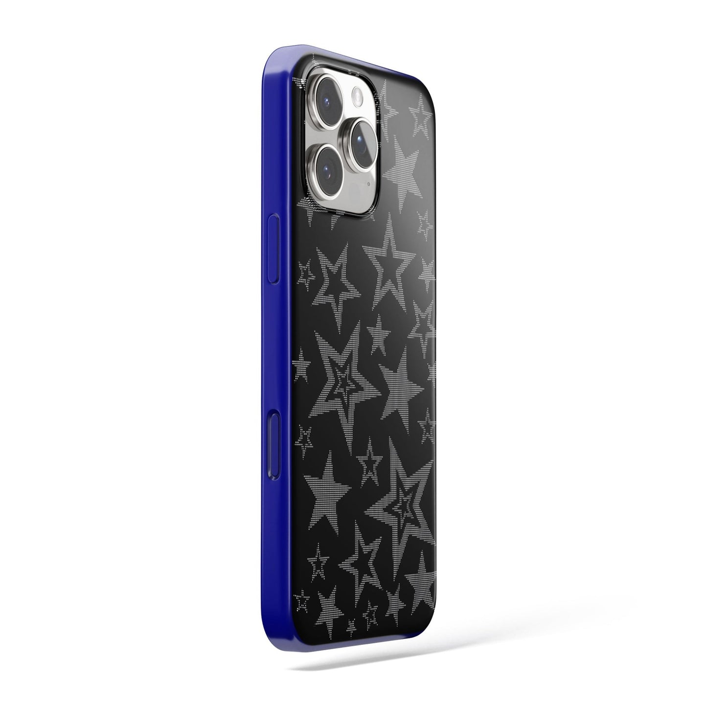 Starry Night - Siyah Yıldız Desenli Telefon Kılıfı - Vertexcover.tr